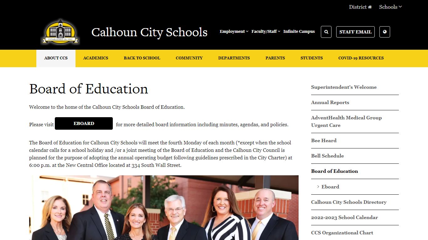 Board of Education - Calhoun High School